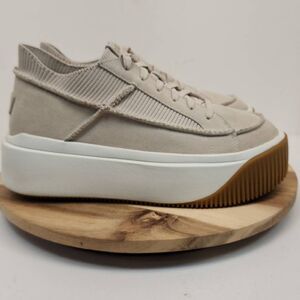 UGG EZ-DUZZIT LACE Taupe Platform Sneakers Women's Size 10